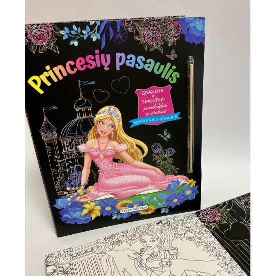 Grandyk ir spalvink. Princesių pasaulis Grandyk ir spalvink. Princesių pasaulis