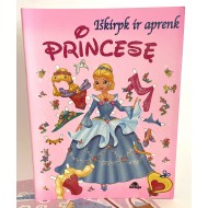 Iškirpk ir aprenk princesę ( rožinė)
