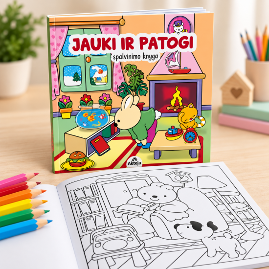 Jauki ir patogi. Spalvinimo knyga
