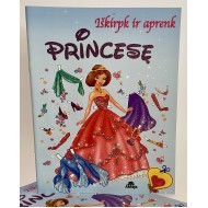 Iškirpk ir aprenk Princesę ( melsva)