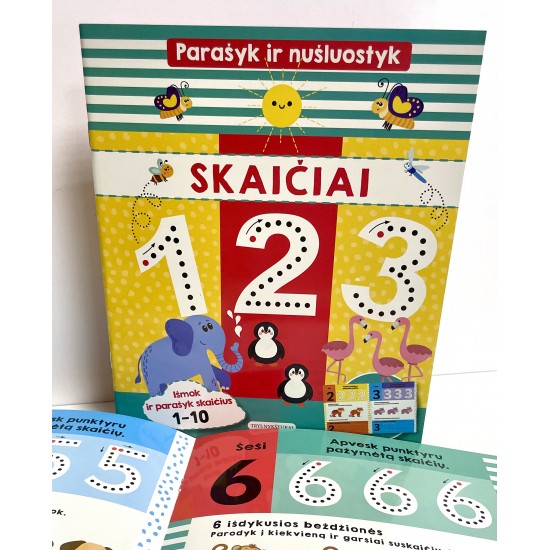 SKAIČIAI 1,2,3. Parašyk ir nušluostyk SKAIČIAI 1,2,3. Parašyk ir nušluostyk