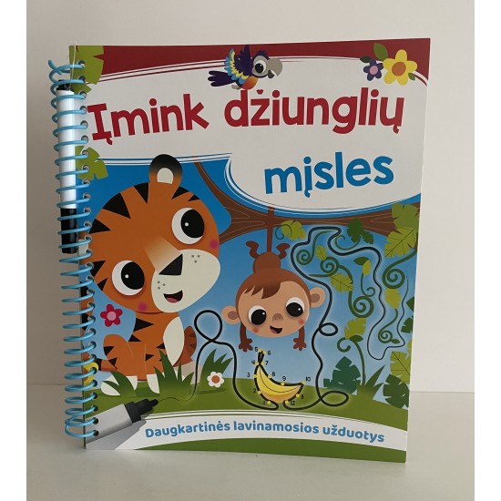 Įmink džiunglių mįsles. Daugkartinės lavinamosios užduotys Įmink džiunglių mįsles. Daugkartinės lavinamosios užduotys