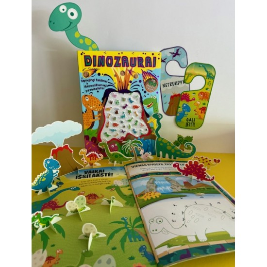 Per 100 putlių lipdukų. Dinozaurai Per 100 putlių lipdukų. Dinozaurai