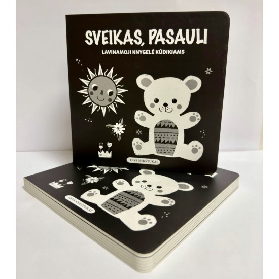 Sveikas, pasauli. Lavinamoji knygelė kūdikiams Sveikas, pasauli. Lavinamoji knygelė kūdikiams