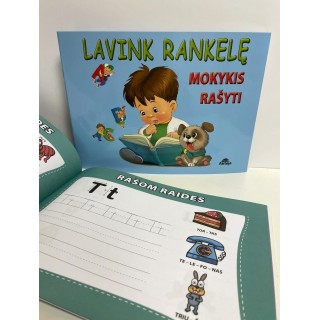 Lavink rankelę. Mokykis rašyti