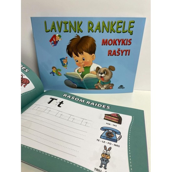 Lavink rankelę. Mokykis rašyti