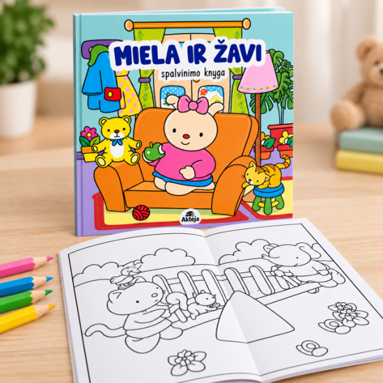 Miela ir žavi. Spalvinimo knyga