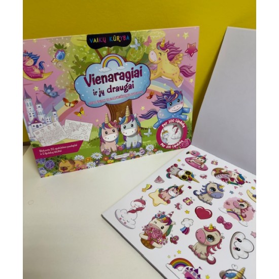 Vaikų kūryba. Vienaragiai ir jų draugai