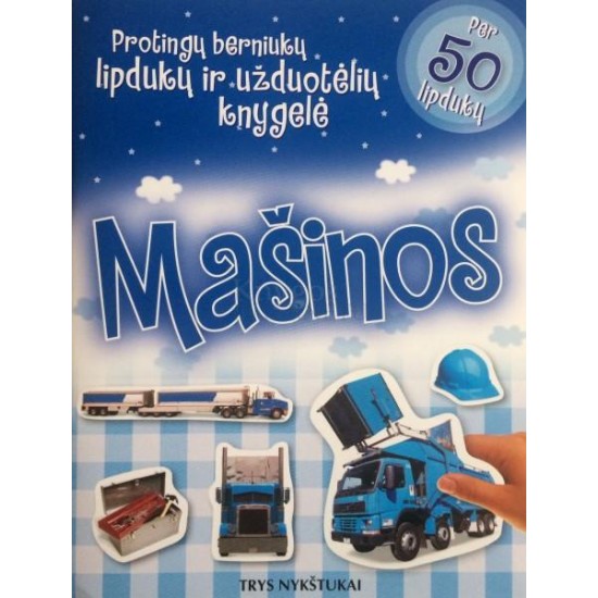 Protingų berniukų lipdukų ir užduotėlių knyga. Mašinos Protingų berniukų lipdukų ir užduotėlių knyga. Mašinos