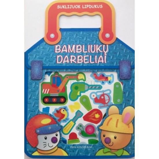 Suklijuok lipdukus. Bambliukų darbeliai (mėlyna) Suklijuok lipdukus. Bambliukų darbeliai (mėlyna)