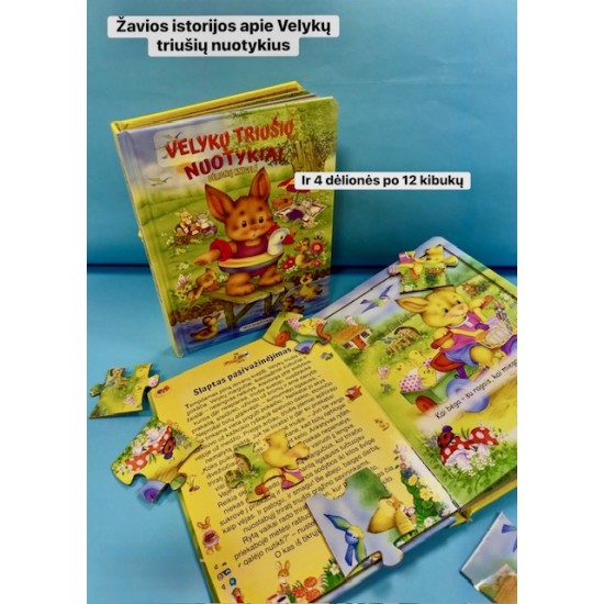 Velykų triušių nuotykiai. Dėlionių knyga (su defektais)